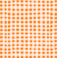 Heather Ross - Country Mouse - Checkers in tangerine