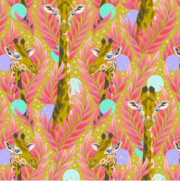 Tula Pink - Everglo- Neck for days in MOON BEAM