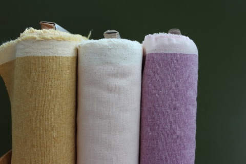 Robert Kaufman Essex  YARN DYED LINEN - Mauve