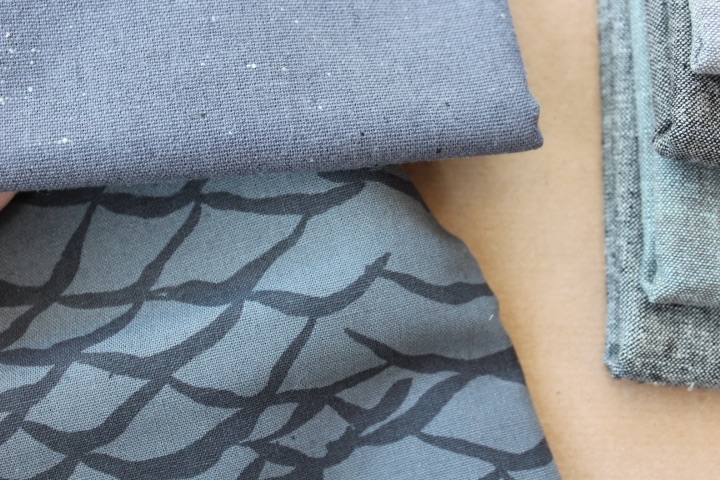 Mini Cloth stack Essex Yarn dyed linen -blustery blues