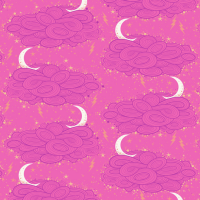 Tula Pink - Nightshade {Deja Vu} Storm Clouds in Oleander