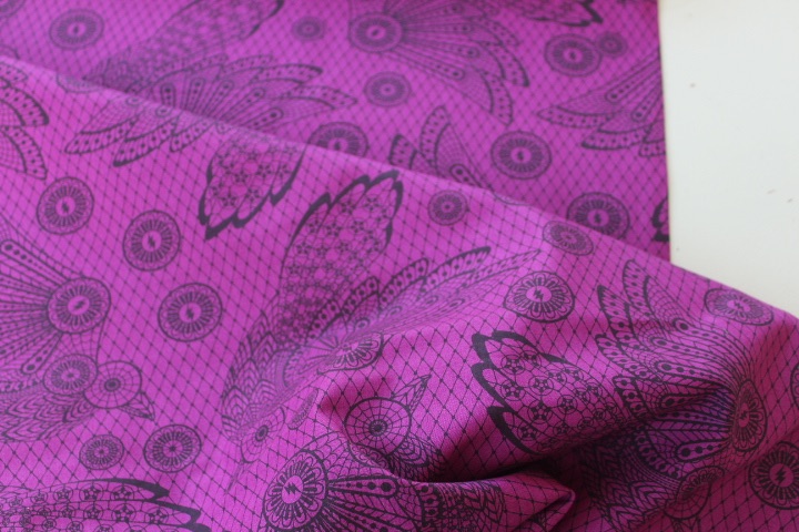 Tula Pink - Nightshade {Deja Vu} Raven Lace Oleander