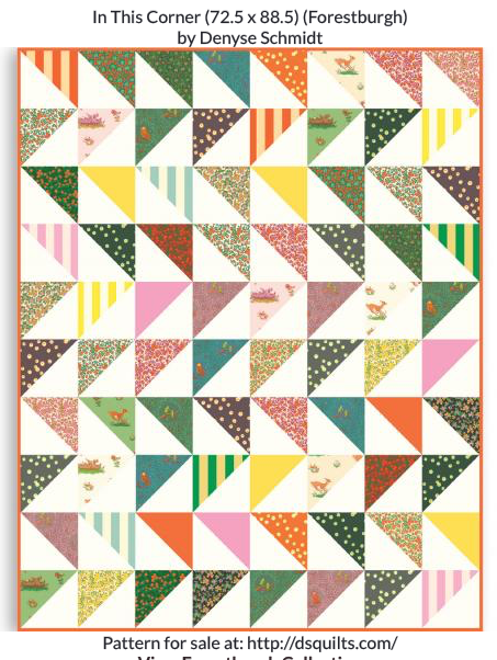 Heather Ross - Forestburgh- Broadstripe -Pink