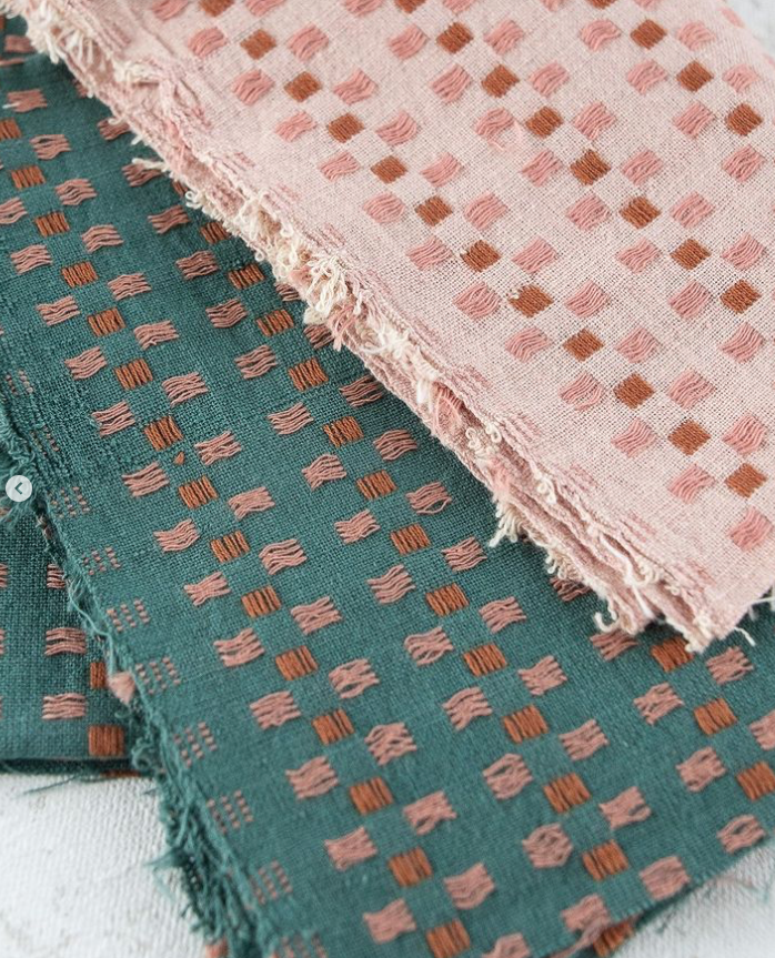 Fableism -Canyon springs -basketweave in teal