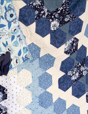 Art Gallery fabrics -True Blue -criss-cross