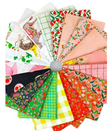 Heather Ross -By Hand- Drawn Plaid in salmon