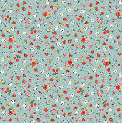 Elea Lutz, Home Sweet Home, bitty blossoms in blue