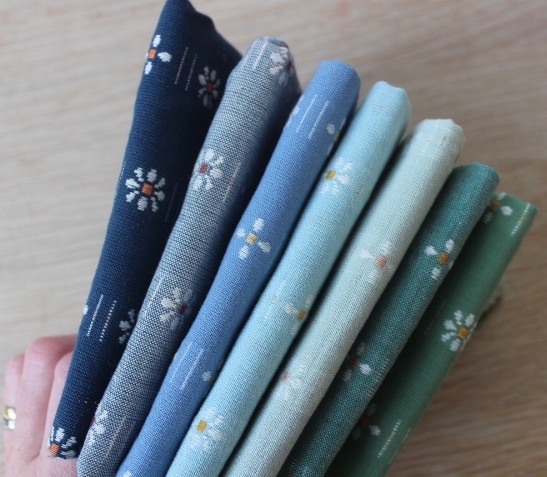Mini Cloth stack -Fableism -Daisy -Ocean colour scene