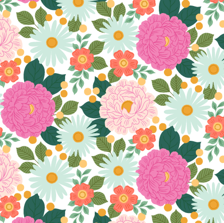 Cotton and Steel - Wildflower - floral daydream first light fabrics