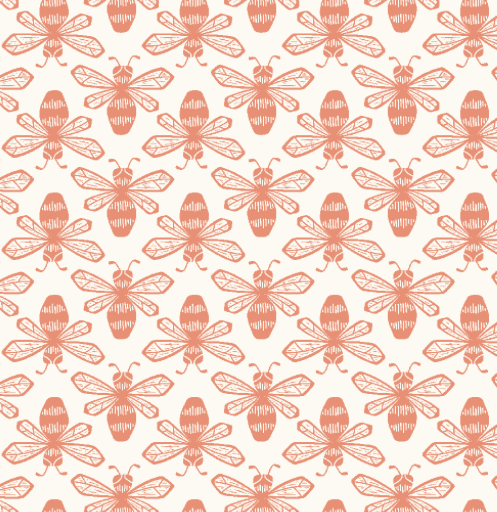Cotton and Steel Sweet Floral Scent BEE- CORAL