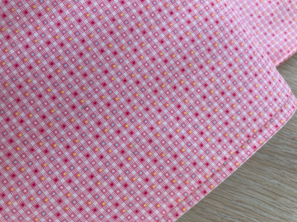 Lecien Retro 30's Child Smile - Circle Garden- teeny weeny check