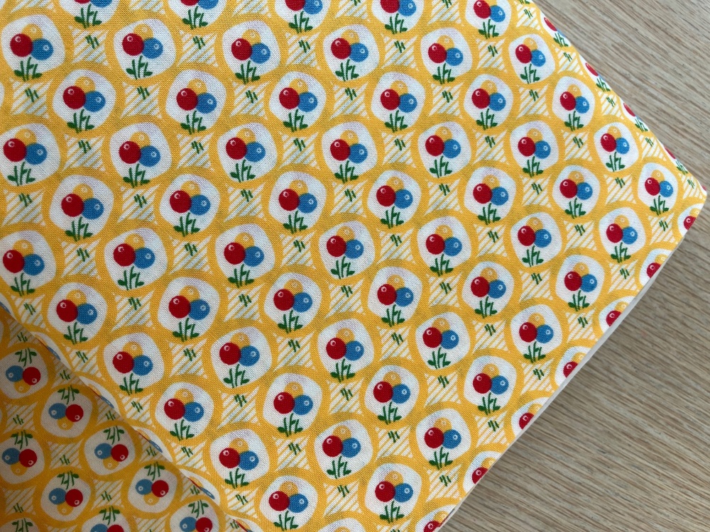 Lecien Retro 30's Child Smile - Circle Garden- yellow
