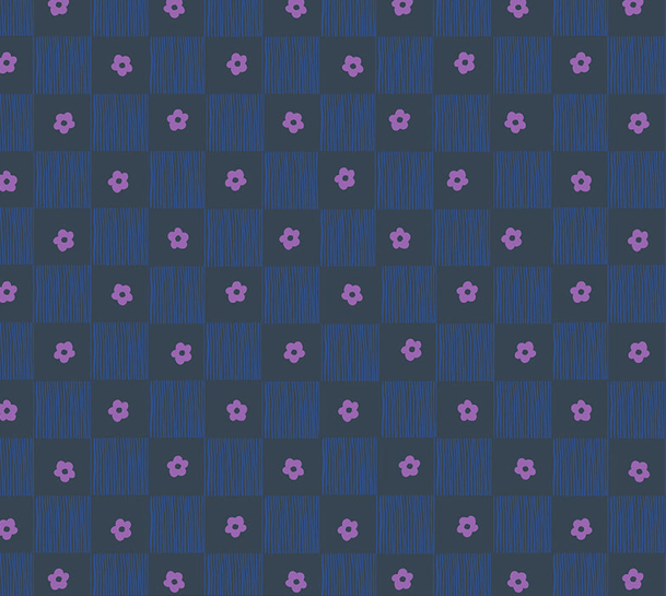 Heather /Ruby and Bee - BLENDERS footpath in indigo