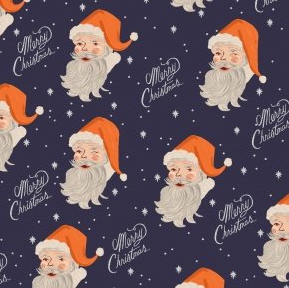 Rifle Paper Co. Holiday Classics -Santa in navy