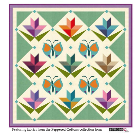 Studio - E, Peppered Cottons in Raspberry (73)