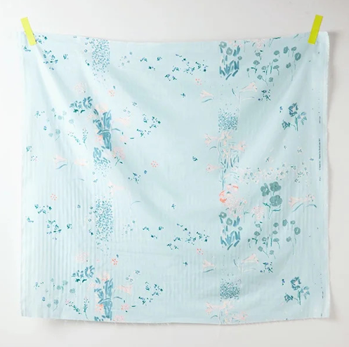 Nani Iro PAL Organic double gauze in light blue