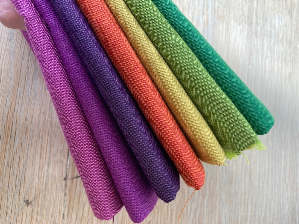 Mini Cloth stack -pepper cottons - warm tones