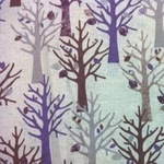 WIDE Kokka large scale mystical trees on  cotton linen mix 