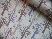 WIDE Kokka large scale mystical trees on  cotton linen mix 