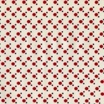 Dear Stella 3mm dot cherry red on cream