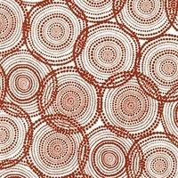 Valori Wells Quill gratitude Aboriginal spots in currant red