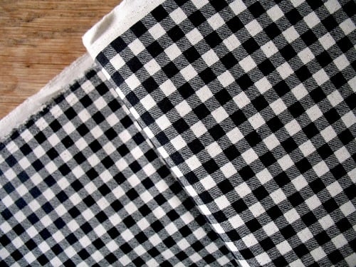 Sevenberry natural gingham print on heavier weight