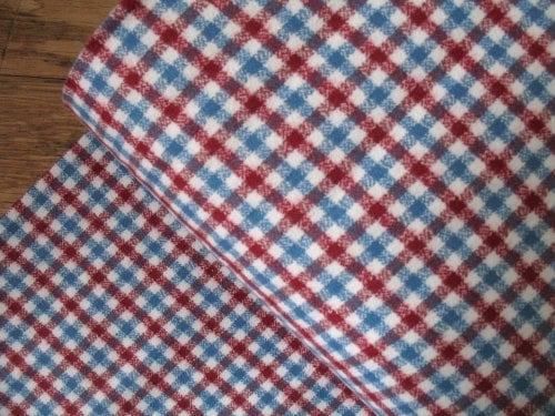 Robert Kaufman Mammoth FLANNEL Americana in red and blue