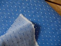 Robert Kaufman Chambray cotton dots in royal  (wide)
