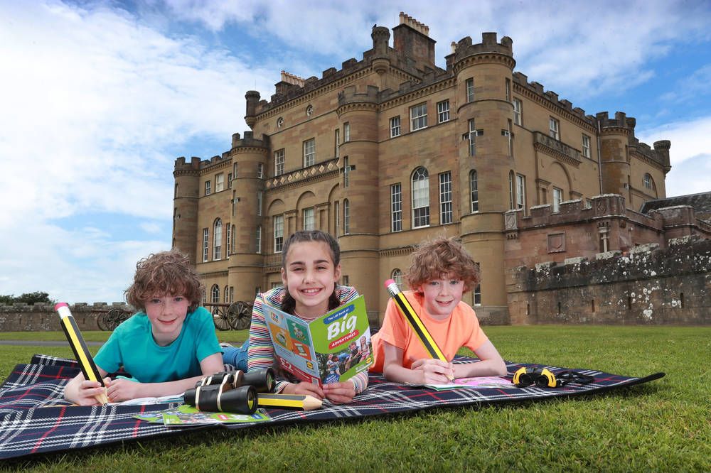 At Culzean Castle, youngsters give the first edition of The Lidl Book of Big Adventures a go