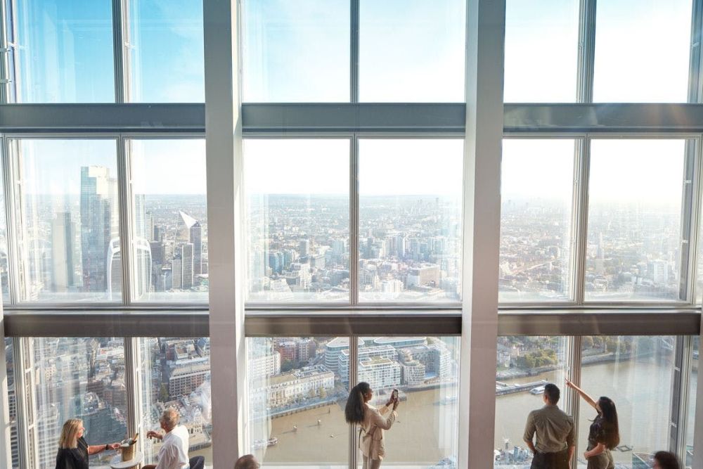 Take in views for up to 40 miles in every direction at The View from the Shard!