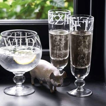 Emma Bridgewater has some beautiful glass products including a glass for gin lovers!