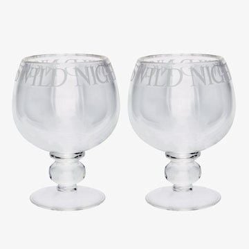 These Black Toast Set Of 2 Gin Glasses are from Emma Bridgewater