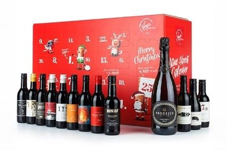 This is the Luxury Red Wine Advent Calendar from Virgin Wines