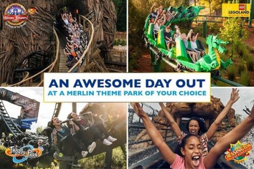 Merlin Thrilling Theme Park Tickets for Two on offer with BuyaGift.co.uk