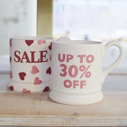 Emma Bridgewater's mid season sale started today, 27 March 2024.  There are some great offers!