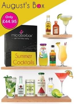 This is August's Box:  the Summer Cocktails Gift Set