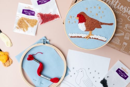 There's 25% off the Stitched Robin Hoop Hanger