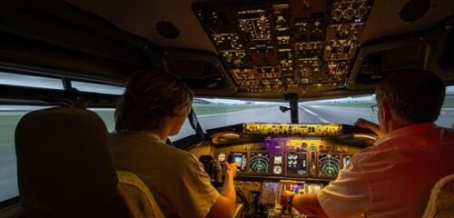 There's a Flight Simulator 737 experience at Brighton City Airport, Shoreham