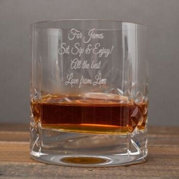 There's a Engraved Crystal Tumbler And Whisky Set from Getting Personal