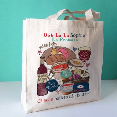 There's a Personalised Cheese Lover Bag