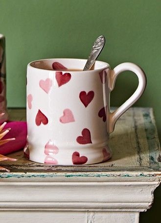 Or how about this Pink Hearts 1/2 Pint Mug?