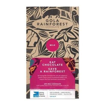 You could give the nature lover in your life a bar of Gola Rainforest Chocolate 70g - Milk