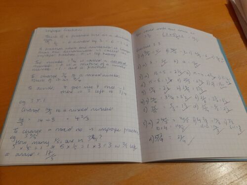 The power and joy of a tick when I get the maths right!   