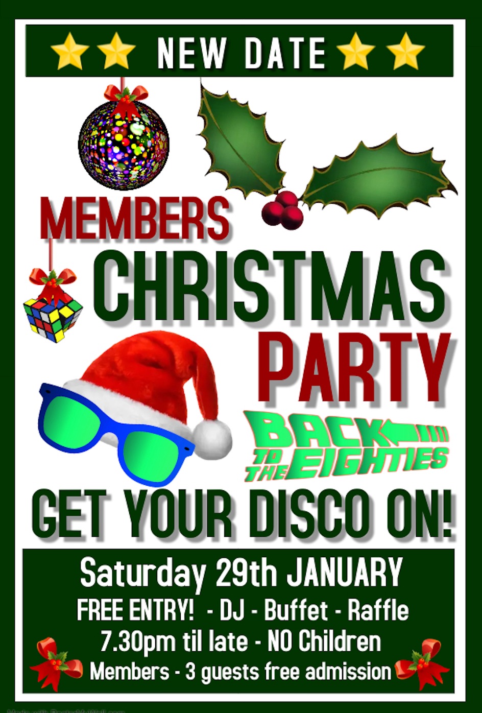 New Xmas Party Date Poster