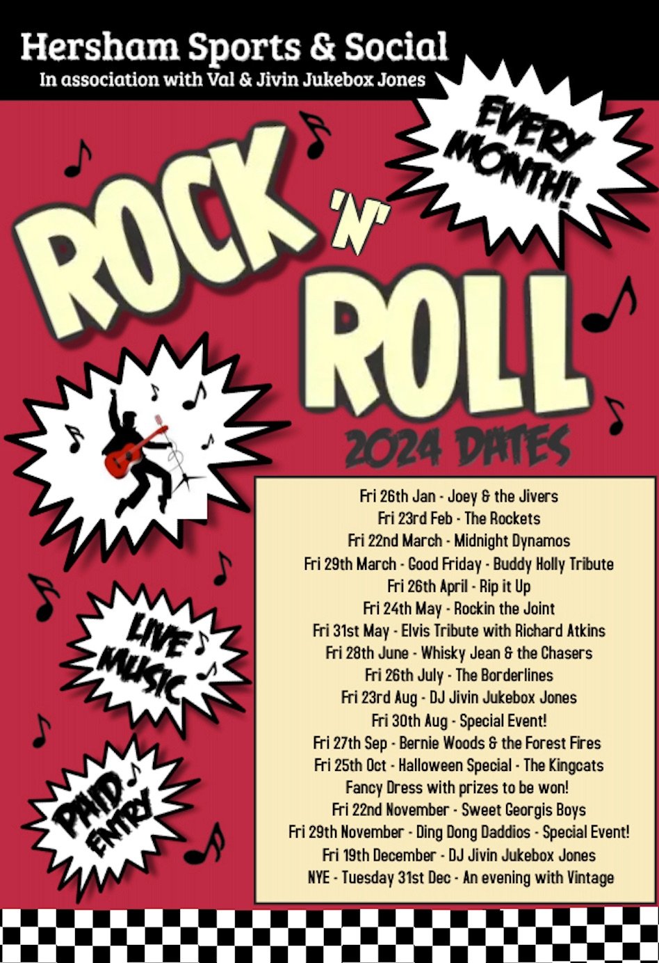 Rock n Roll Poster 2024