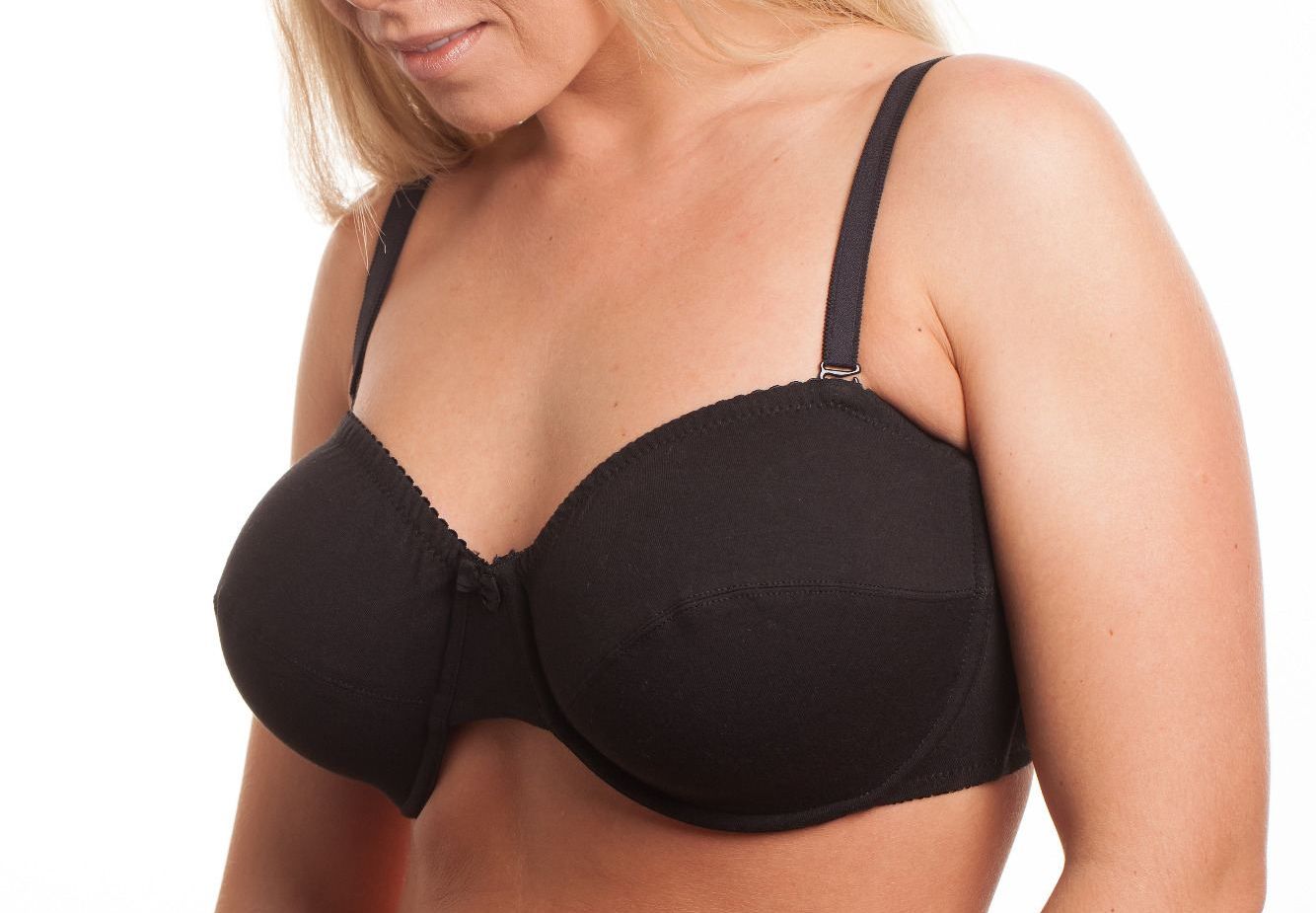 Black Multiway Plus Size Strapless bra Gemm