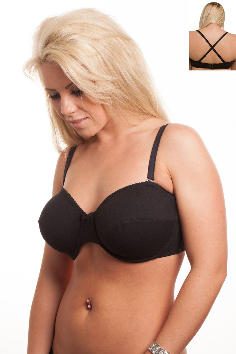 MW295 - 50 COTTON Strapless Bras - only £3.50 Each