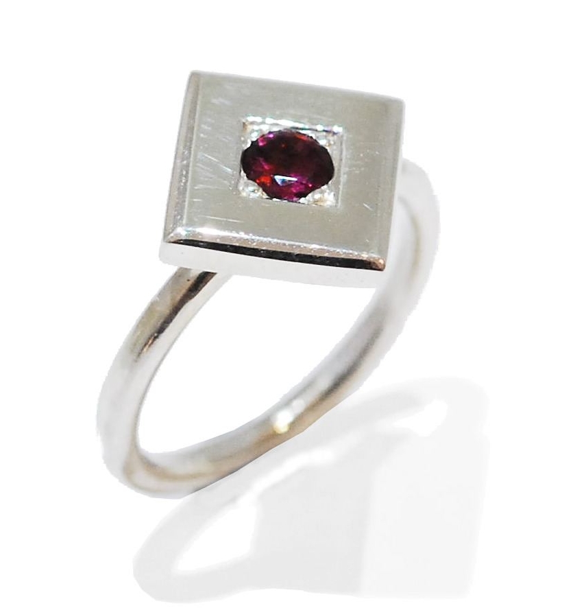 Cherry Red Proposal Ring