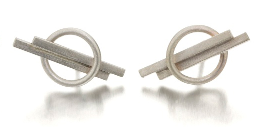Line And Circle Earrings