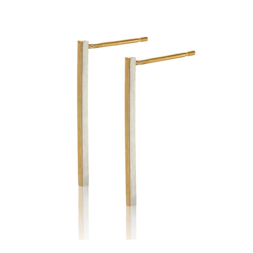 Line And Line Earrings (gold)